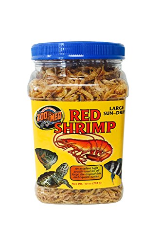 Zoo Med Large Sun-Dried Red Shrimp Aquatic Turtle Food 10 oz. - size: 10 Ounce (Pack of 1)