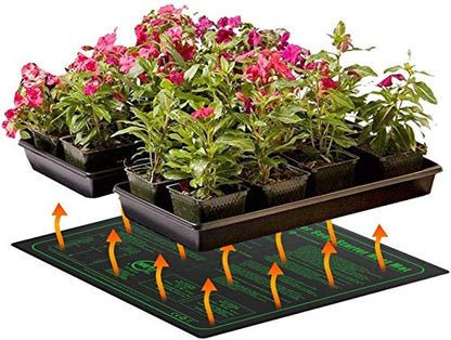 iPower GLHTMTM-A 20" x 20" Waterproof Durable Seedling Heat Mat Warm Hydroponic Plant for Indoor Gardening Germination Starting, black - size: 20" x 20", style: Heat Mat