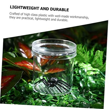 BESTOYARD Portable Insect Observation Cup Magnifying Glass Multi-Function Critter Feeding Box for Boys and Girls Small Magnifying Container for Insects and Butterflies