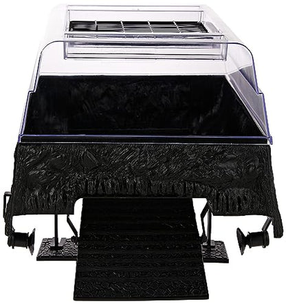 PENN-PLAX Turtle Topper Basking Platform with TetraFauna ReptoGuard Turtle Health Conditioner Blocks, 3 Count