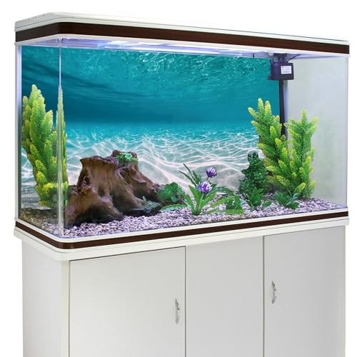 AWERT 36x18 inches Undersea Aquarium Background Pool Ocean Floor Aquarium Background Underwater Fish Tank Background - size: 36x18in/90x45cm