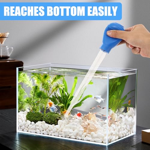 2 Sets Long Pipette for Fish Tank Coral Food Feeder Long Syringe Aquarium Coral Feeding Tube, with Extension Tube, Tweezers, for Reef Roids Aquatic Plant Snake Lizard Axolotls, Fish Tank Accessories
