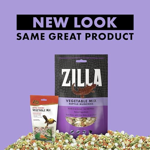 Zilla Reptile Food Munchies Vegetable Mix, 4-Ounce