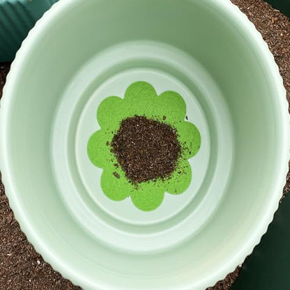 60 Pack Plant Pot Hole Pads Fiber Fabric Instead of Mesh Pad Drainage Hole Cover Pad Fine Filter Non Dirt Bottom Screen Layer Stopper to Prevent Soil Loss Planters Pots Watering