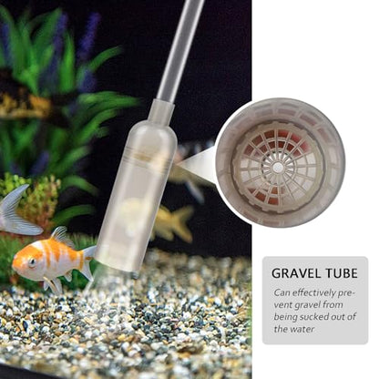 Aquarium Gravel Cleaner Siphon Vacuum, manually Operated Water Changer kit and Cleaning Tools