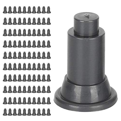 Fydun 100 Pcs Isolation Board Supporty Feet, 100Pcs Set Aquarium Feet, Fish Dividers Support for Divider Black (Black) - color: Black