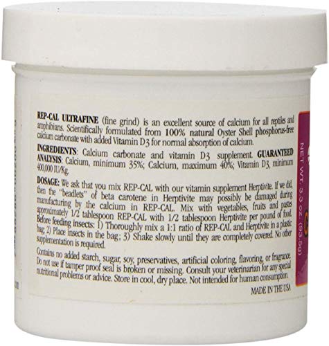 Phosphorus Free Calcium with Vitamin D3 - Ultrafine Powder 3.3 oz - Pack of 2