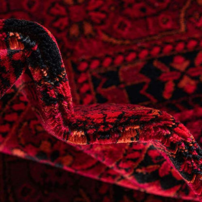 Unique Loom Tekke Collection Area Rug - Sheibani (5' Octagon, Red/ Black) - size: 5'3" x 5'3" (Octagonal)