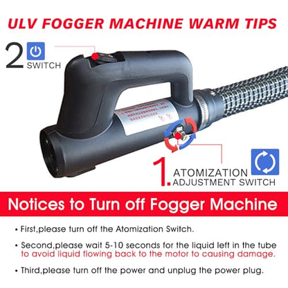 SWANSOFT 7L(1.85 Gallon) ULV Fogger Machine, Electric Atomizer Sprayer, Portable Foggers Machine for Home Indoor