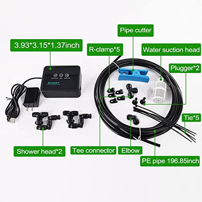 Reptile Mister Automatic Reptile Humidifiers Misting System Reptile Fogger Humidifiers Smart Timing Rainforest Sprayer, Timer Misting System for Reptiles Amphibians Breeding Plants Watering