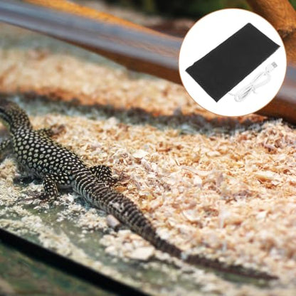 VILLCASE USB Heating Pad for Reptiles and Pets with Energy Saving Alloy Fiber Material Portable Heating Mat for Home the Go Use