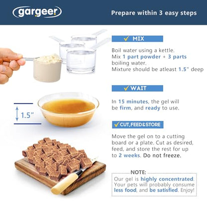 Gargeer 3oz Blue Tongue Skink Complete Gel Diet. Made in USA | Trigger their hunting instinct! A gourmet, filler-free gel that wins over picky skinks. 3oz powder makes 1lb of fresh food. - size: 3 Ounce (Pack of 1)