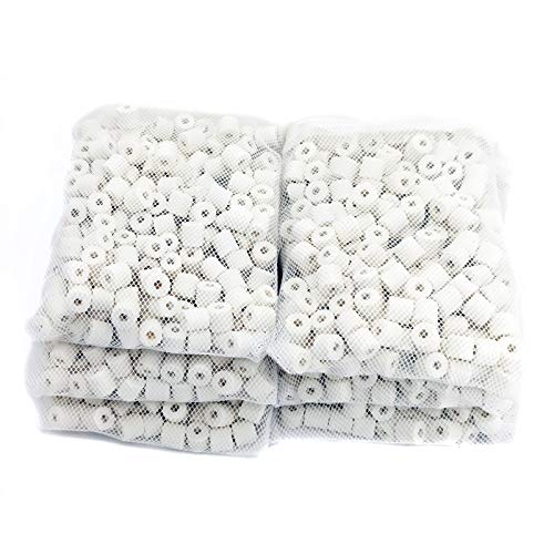 Aquarium Premier Bulk Bio Ceramic Rings Canister Filter Media, 6 lbs | Canister Filter Fresh Water, Sea Water Fish Tank, Koi Fish Pond Reef Filter - size: 6 lbs