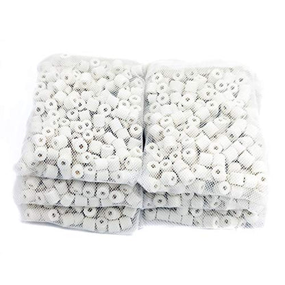 Aquarium Premier Bulk Bio Ceramic Rings Canister Filter Media, 6 lbs | Canister Filter Fresh Water, Sea Water Fish Tank, Koi Fish Pond Reef Filter - size: 6 lbs