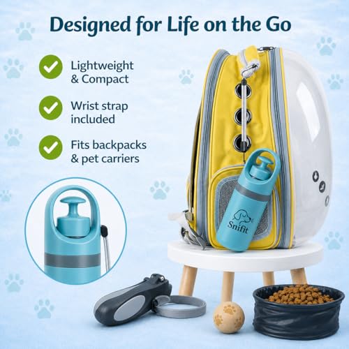 Dog Pooper Scooper for Small Medium Dogs - Portable Eco-Friendly Lightweight Poop Scooper for Dogs, Mini Waste Picker for Lawn, Grass, Gravel, and Easy to Carry (7.4 x 2.8in) Blue