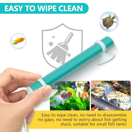 hygger Mini Submersible Aquarium Heater, Turtle and Betta Fish Tank Heater with Five-Key External Controller 78℉、82℉、86℉、90℉、94℉ for Freshwater Small Tank - size: 25W for 0.4~5.3Gal