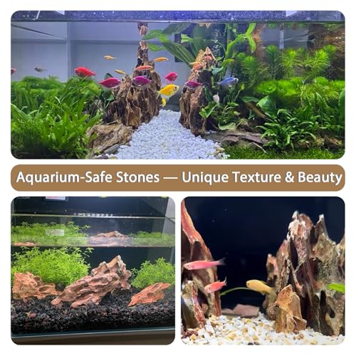 Aquarium Rocks Dragon Stone Natural Hardscape Stone for Aquariums, Fish Tanks, Bonsai, Terrariums, Wargaming Dioramas, Indoor or Outdoor Gardens-5lb(2-6 Inch) - size: 5Lb (2-6 inch)