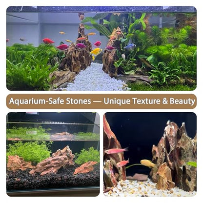Aquarium Rocks Dragon Stone Natural Hardscape Stone for Aquariums, Fish Tanks, Bonsai, Terrariums, Wargaming Dioramas, Indoor or Outdoor Gardens-5lb(2-6 Inch) - size: 5Lb (2-6 inch)
