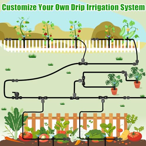 30 Pack 1/4" Irrigation Fittings Kit, 1/4" Quick Connect Fittings | Push to Connect Fittings,Locked Anti-Drip,1/4 Inch Irrigation Tubing Fittings,for Garden 1/4 Drip Irrigation System - size: 28 Pack 1/4" Quick Connect Fittings Kit