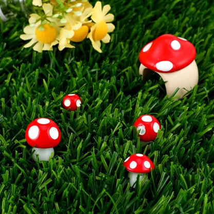 5PCS Jumping Spider Accessories with Mushroom Styling Platforms Enclosure, Spider Habitat Decor with Mushroom Hide, Resin Spiders Accessories and Jumping Spiders Enclosure Deco