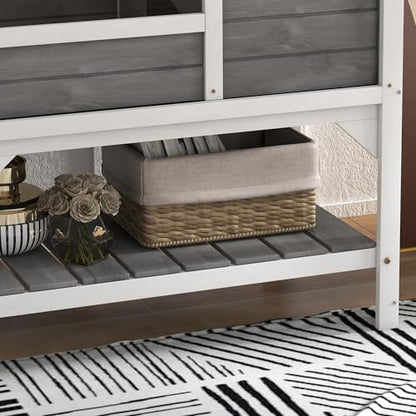 PawHut Tortoise Habitat with Shelf Storage, Tortoise Enclosure with Weather Protection, Reptile Gift Accessory, Reptile Enclosure with Tray, Light Support Frame, Light Gray | Tortoise Enclosure, Reptile Gift Accessory, Reptile Enclosure with Tray, Light S