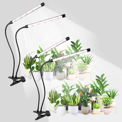 EWPJDK Plant Grow Light 6500K Full Spectrum 84 LED with Clip Grow Lamp 2PCS | Plant Grow Light Lamp for Indoor Plants, Clip-On, Growing Lamp - style: 02