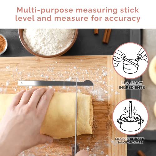 Measuring Cups and Measuring Spoons Set of 14 - Stainless Steel Measuring Cups and Spoons Set, Includes 1/8 Teaspoon Measuring Spoon, 1/8 Cup Measuring Cup, Leveler Dry (14, Country Chic) - color: Country Chic