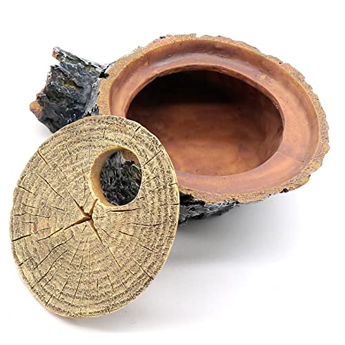 Snake Hide and Basking Tree Roots Cave for Terrariums, Available for Climbing and Hiding Spots for Reptiles, Amphibians, and Small Animals, Corn Snake, Small Gecko - style: Medium