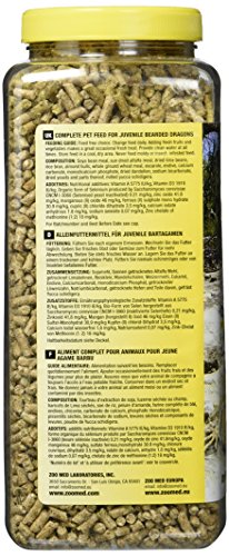 Zoo Med 20-Ounce Natural Bearded Dragon Food, Juvenile Formula