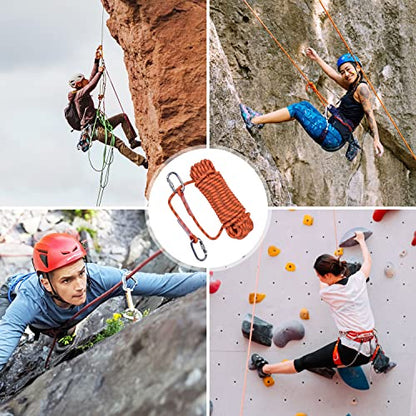 Climbing Rope, Rappelling Rope - color: Orange, size: 32FT