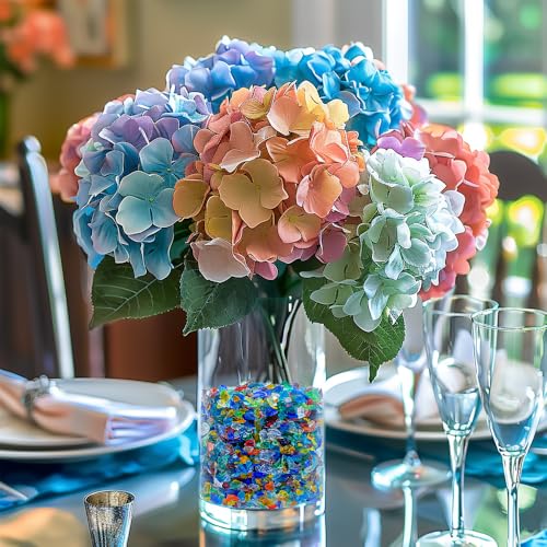 1.3 LB Crushed Glass Broken Glass Pieces for Resin Art,Crafts,Mixed Color | Crush Terrarium Rocks Stones,Fire Pit,Succulents,Vase Fillers,Candle Holder Filler - color: Mixed