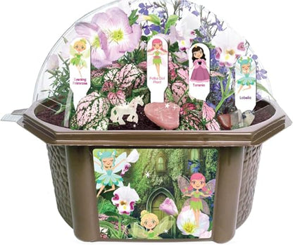 Toys by Nature Fanciful Fairy Biosphere Terrarium Starter Kit, Complete Supplies Included to Create Your Own Enchanting Garden and Indoor Plants! (Fanciful Fairy Garden) - style: Fanciful Fairy Garden