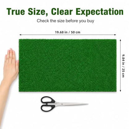 jojofuny Artificial Grass Turf: Turtle Basking Ramp, Aquatic Grass Lawn, Simulation Reptile Turf for Pet, Fish Tank Reptile Ramp Terrace Turtle Resting Basking Platform