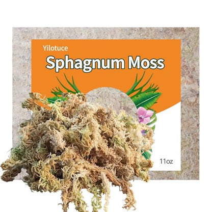 11 oz Sphagnum Moss for Plants, Carefully Selected Clean Sphagnum Mos for Rooting Plants - size: 11 oz