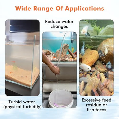 hygger Aquarium Water Clarifier, Water Clarifier for Fish Tank, Clears Cloudy Water for Freshwater and Saltwater Tanks, 1000 ML - size: 1000 mL