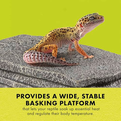 Zilla Herp Hotel, Naturalistic Hide and Basking-Platform for Leopard Geckos, Bearded Dragons, Anoles, Medium - size: Medium