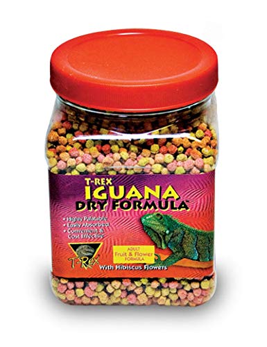 T-Rex Iguana Food Adult Formula – Dry Iguana Diet with Added Vitamins & Minerals, Plant-Based Reptile Food, Easy to Prepare Moist Feeding Formula, 40 lb - size: 40 Pound (Pack of 1)