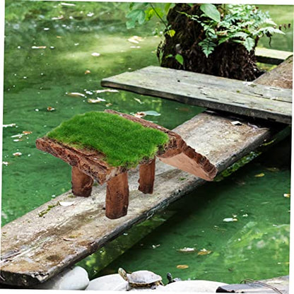 Turtle Tank Basking Platform Vivid Rockery Design for Reptiles and Practical Amphibian Climbing Ramp for Water Turtles Frogs and Lizards