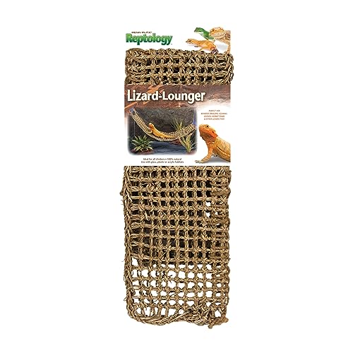 PENN-PLAX Reptology Lizard Lounger – 100% Natural Seagrass Fiber – Great for Bearded Dragons, Anoles, Geckos, and Other Reptiles – Extra Large - size: X-Large (Pack of 1)