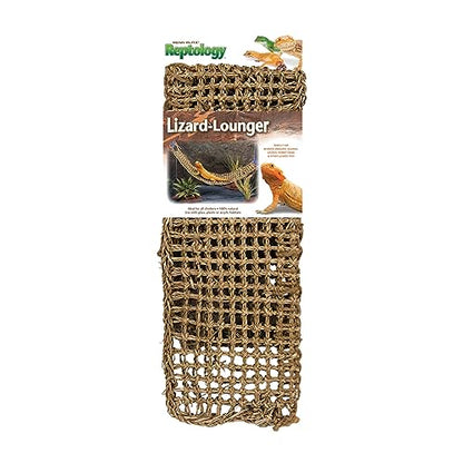 PENN-PLAX Reptology Lizard Lounger – 100% Natural Seagrass Fiber – Great for Bearded Dragons, Anoles, Geckos, and Other Reptiles – Extra Large - size: X-Large (Pack of 1)