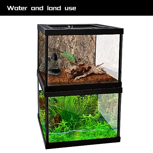 Mini Reptile Glass Terrarium Tank 8 * 8 * 6" Full View, Amphibians Habitat Enclosure Cage for Frog,Spiders,Dubia Cockroach,Praying Mantis,Cricket,Tarantula,Hermit Crab - size: 8*8*6inch