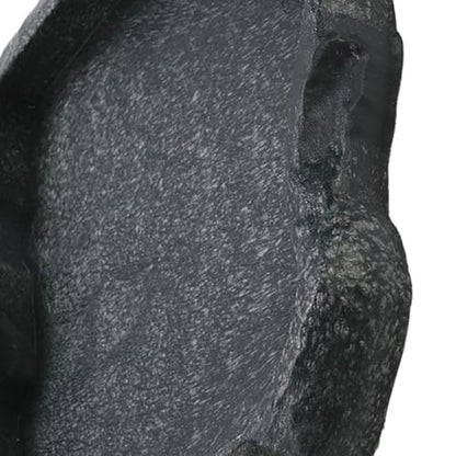 Reptile Water Dish Food Bowl 2 Pack ABS Resin Imitation Rock Feeder with Smooth Easy Clean Surface for Lizard Gecko Bearded Dragon Tortoise Spider (M) - size: M