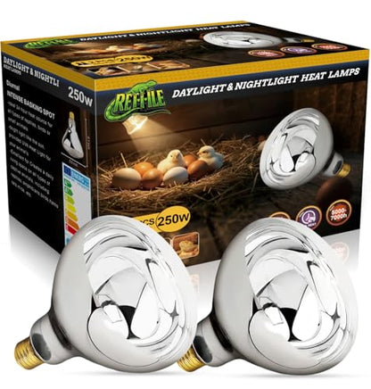 250W Heat Lamp Clear Infrared Bulbs, Flood Light Heat Lamp Bulb for Food Service, Brooder Bulb, Chicks, Pet, Bathroom, Light Therapy Use, Glass, 2 Pack - style: Clear-250W-2Pack