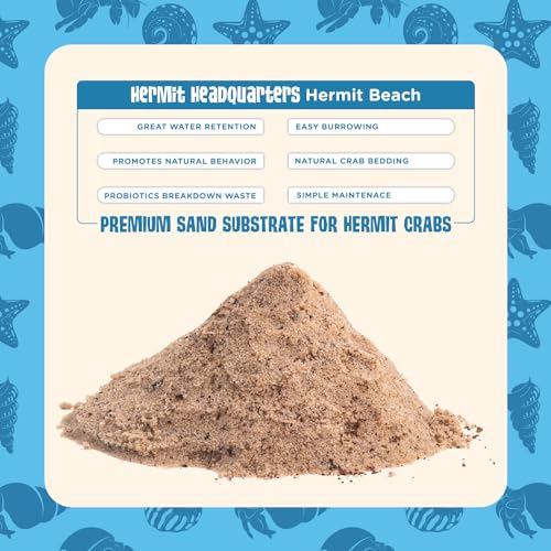Fluker's All Natural Premium Hermit Crab Sand Substrate, Sand Mixture with Coconut Fiber, For Hermit Crab Tanks, 12 lbs. - size: 12 LBS