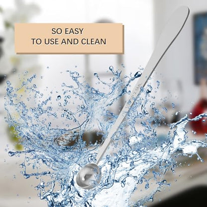 1PCS 1/2Teaspoon(1/2tsp, 2.5ml) Extra-long Handle Measuring Spoon | 18/8(304) Stainless Steel, Food-Grade, High Precision, Durable, ‌Rust-Free, Dishwasher-Safe, Easy-Read Marking - size: 1/2tsp|2.5ml