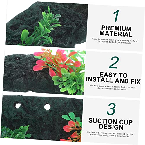 Totority 1set Tortoise Basking Platform Turtle Climbing Area Safe Basking for Reptiles for Water Turtles Frogs and Lizards Aquarium