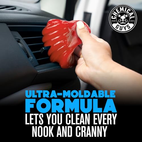 Chemical Guys, Sticky Icky Cleaning Gel, Green Apple & Strawberry, 2 Pack | For air vents, dashboards, and keyboards, reusable, for vents, cup holders, and keyboards, use for dashboard crevices - size: 3.5 Ounce (Pack of 2), style: Various