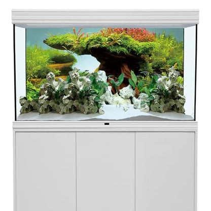 AWERT 48x24 inches Wood Fish Tank Background Seaweed Aquarium Background River Bed & Lake Aquarium Background Vinyl Background | AWERT Natural Moss Aquatic Plant River Bed & Lake Vinyl Background - size: 48x24in/120x60cm