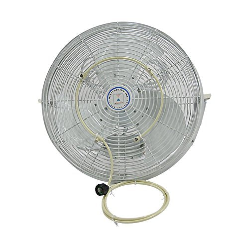 Misting Fan Kit - Low Pressure Misting Fan System - Fan NOT included - With Brass/Stainless Steel Nozzles - UV Treated Tubing (12" Dia - 4 Nozzles) - size: FMK12-4