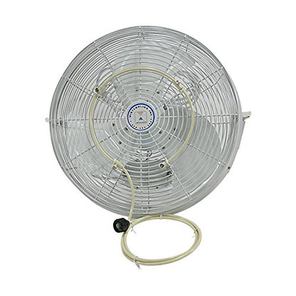 Misting Fan Kit - Low Pressure Misting Fan System - Fan NOT included - With Brass/Stainless Steel Nozzles - UV Treated Tubing (12" Dia - 4 Nozzles) - size: FMK12-4